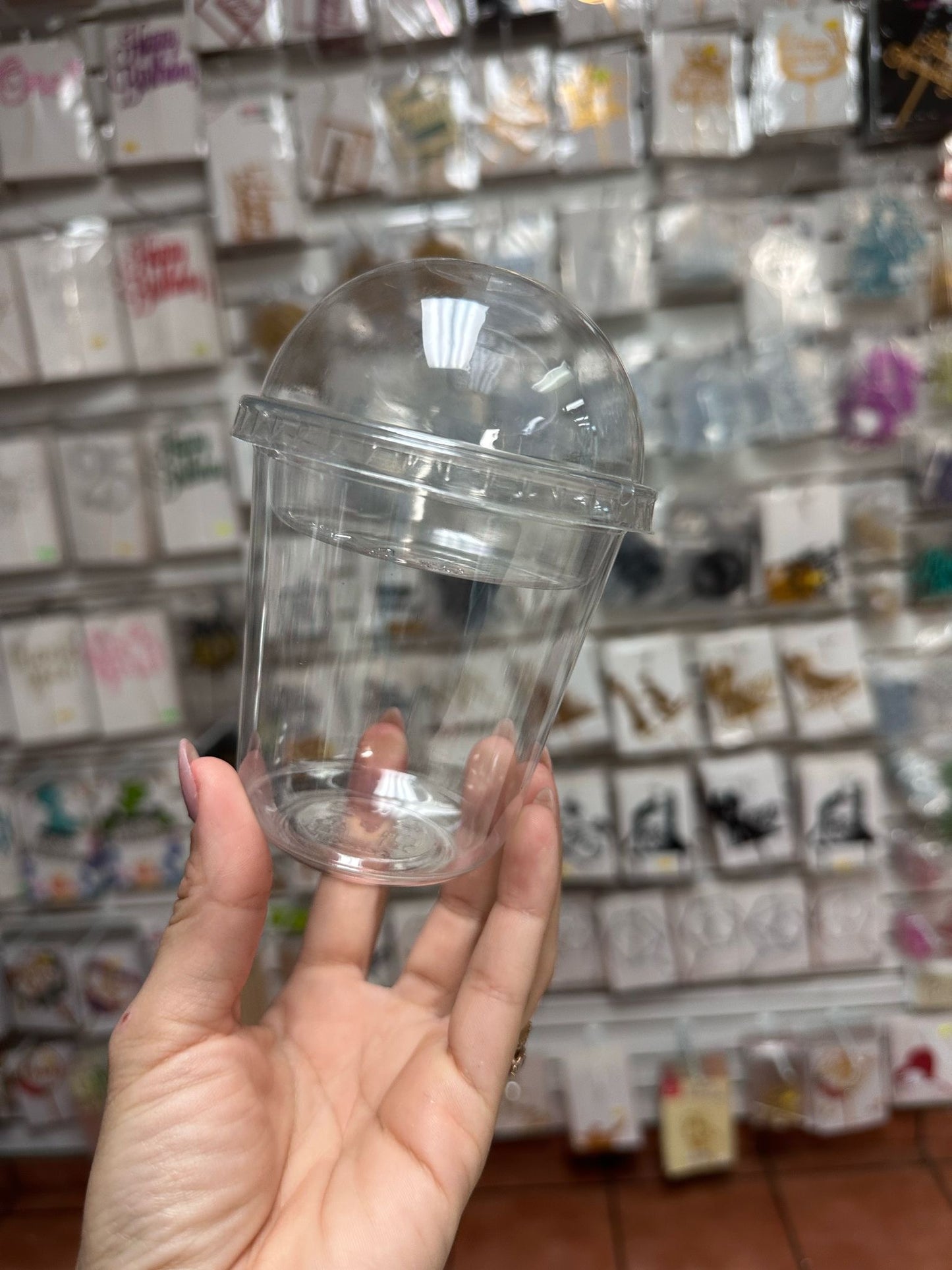 Vasos clear (Parfait) con tapa domo e insert (cup)