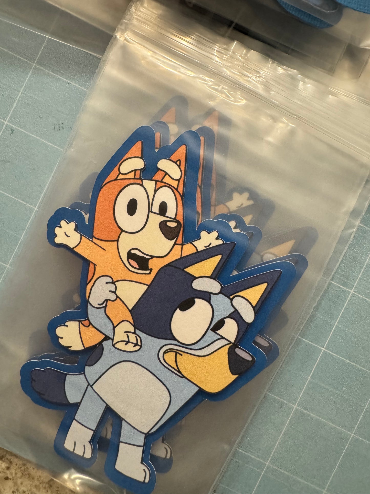 Bluey y Bingo topper