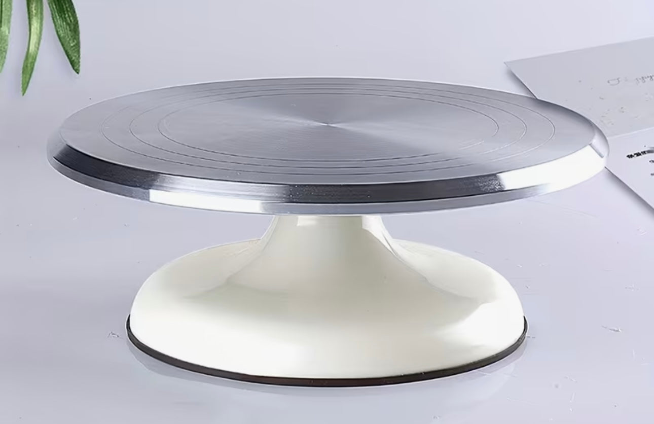 Base giratoria de aluminio (blanca)