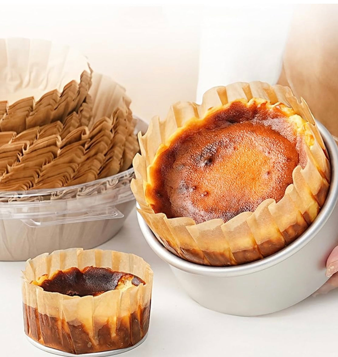 Papel de hornear para tarta vasca (6 unidades)