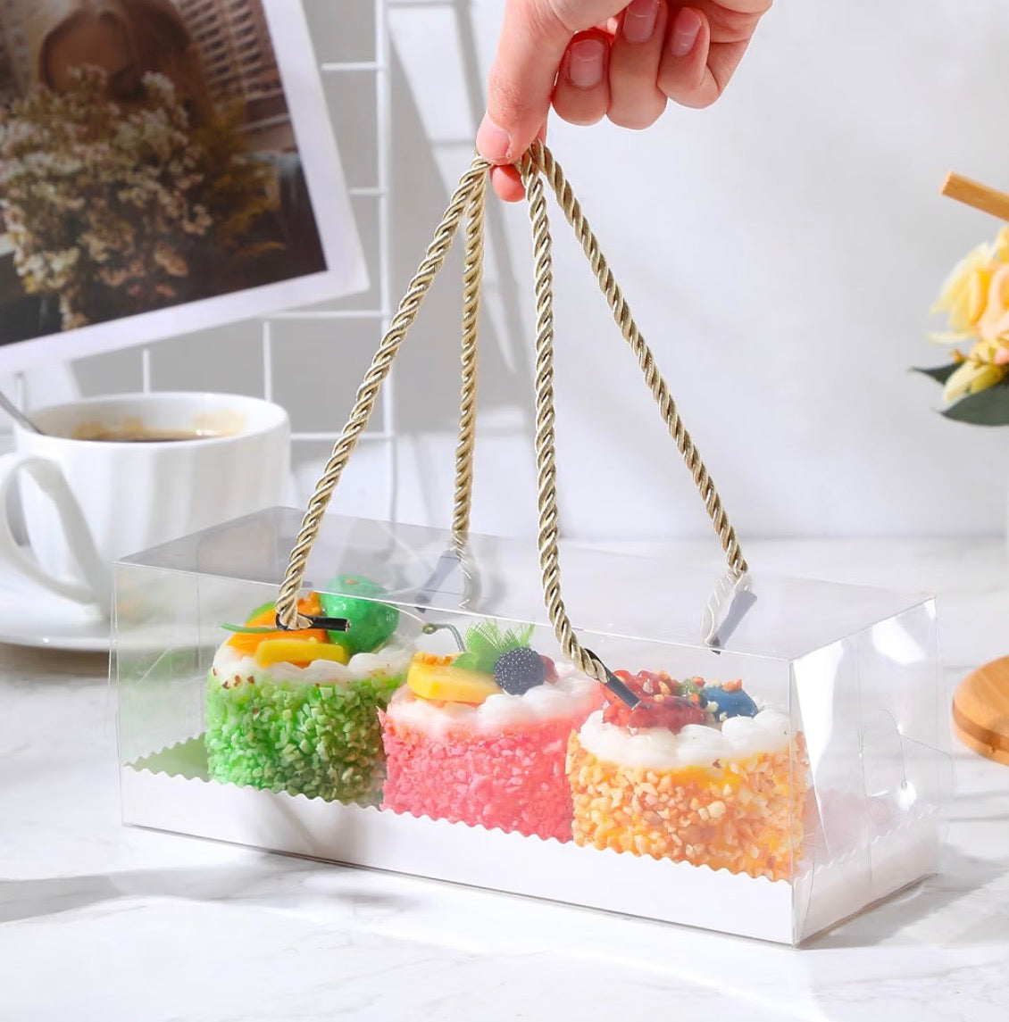 Caja 9x3x3 para mini cakes