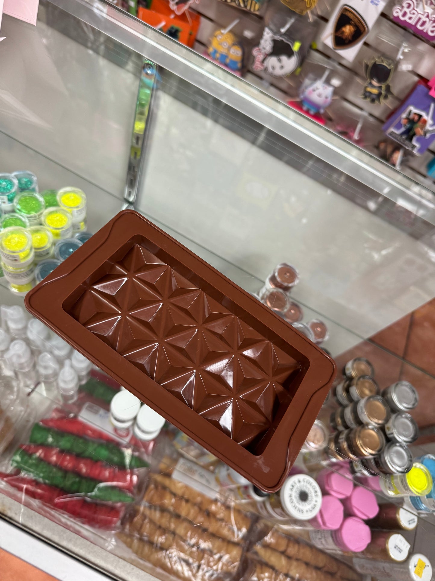 Molde de silicón para chocolate dubai mosaico 6”x2”