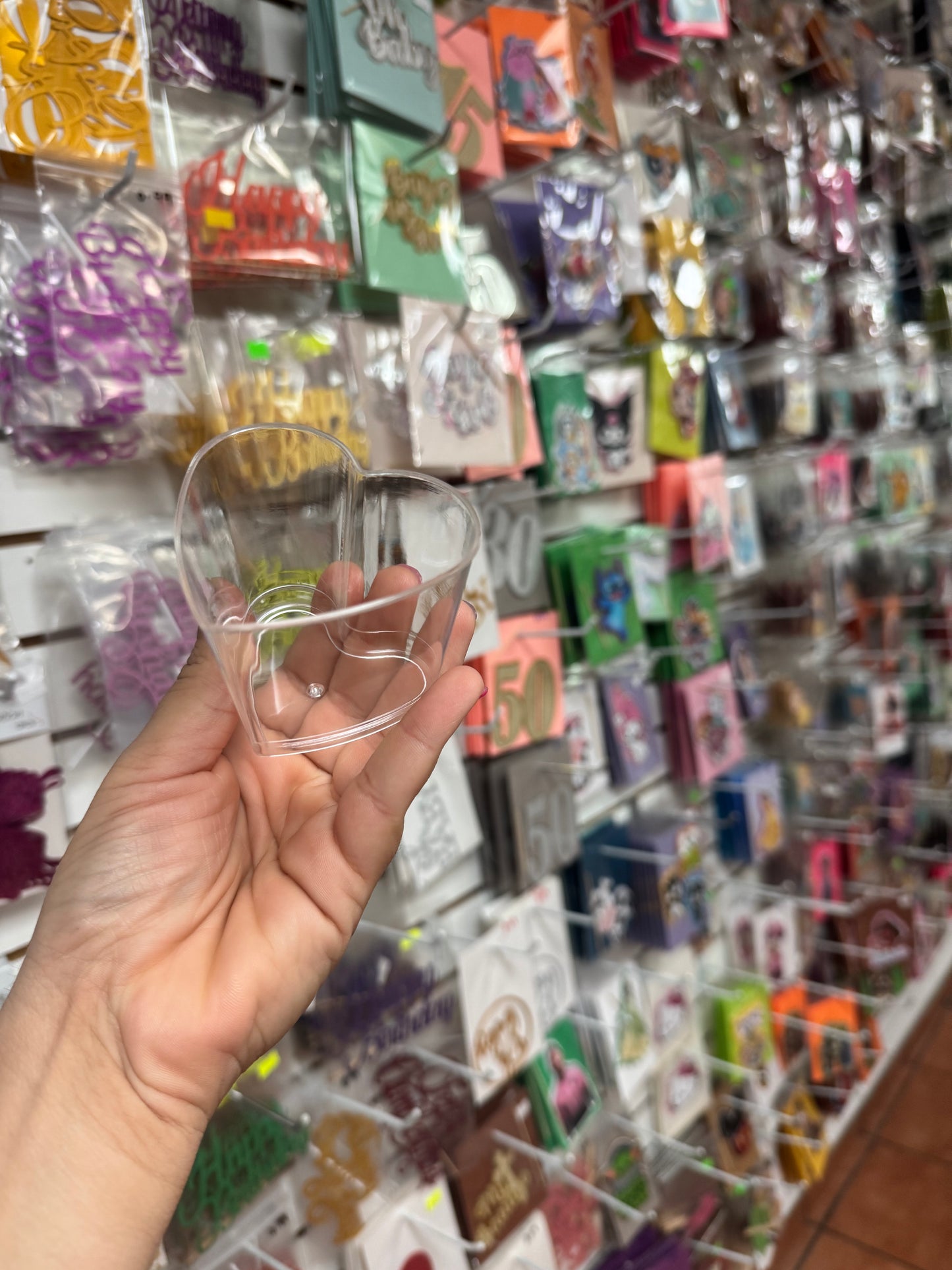 Vaso acrilico corazon 5oz (tapa incluida)