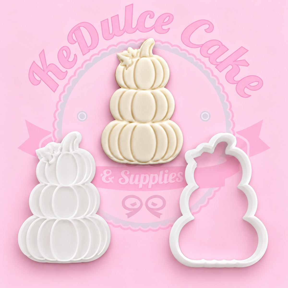 Stamp y cortador de calabazas apiladas colección otoño Acción de Gracias