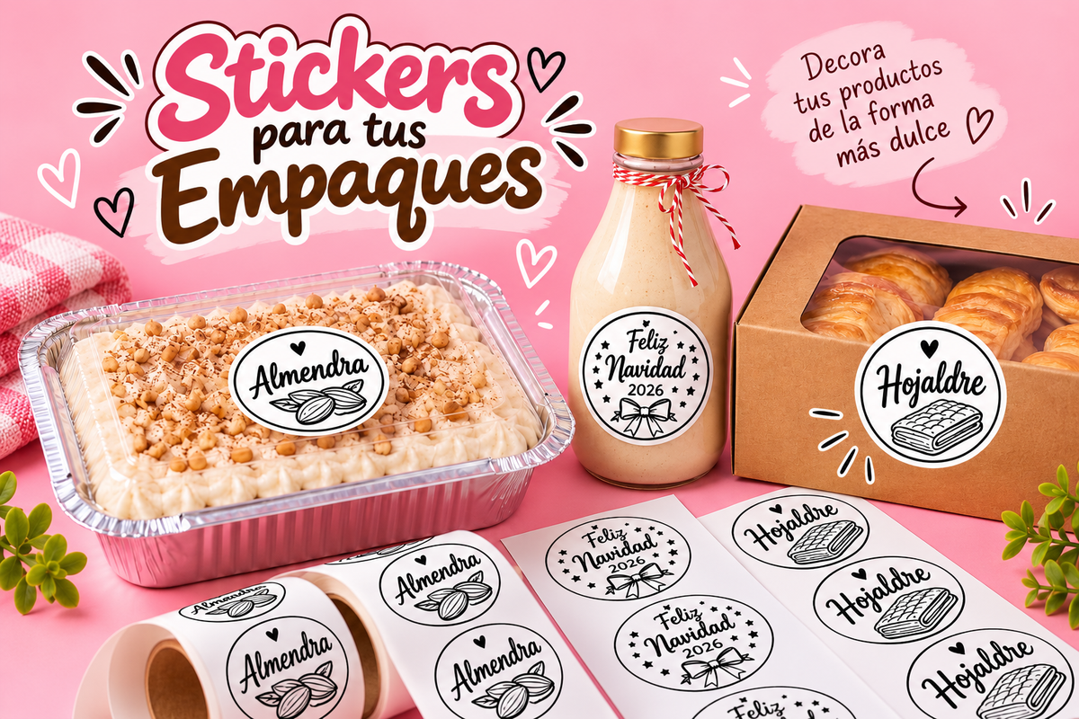 Stickers para empaques prediseñados