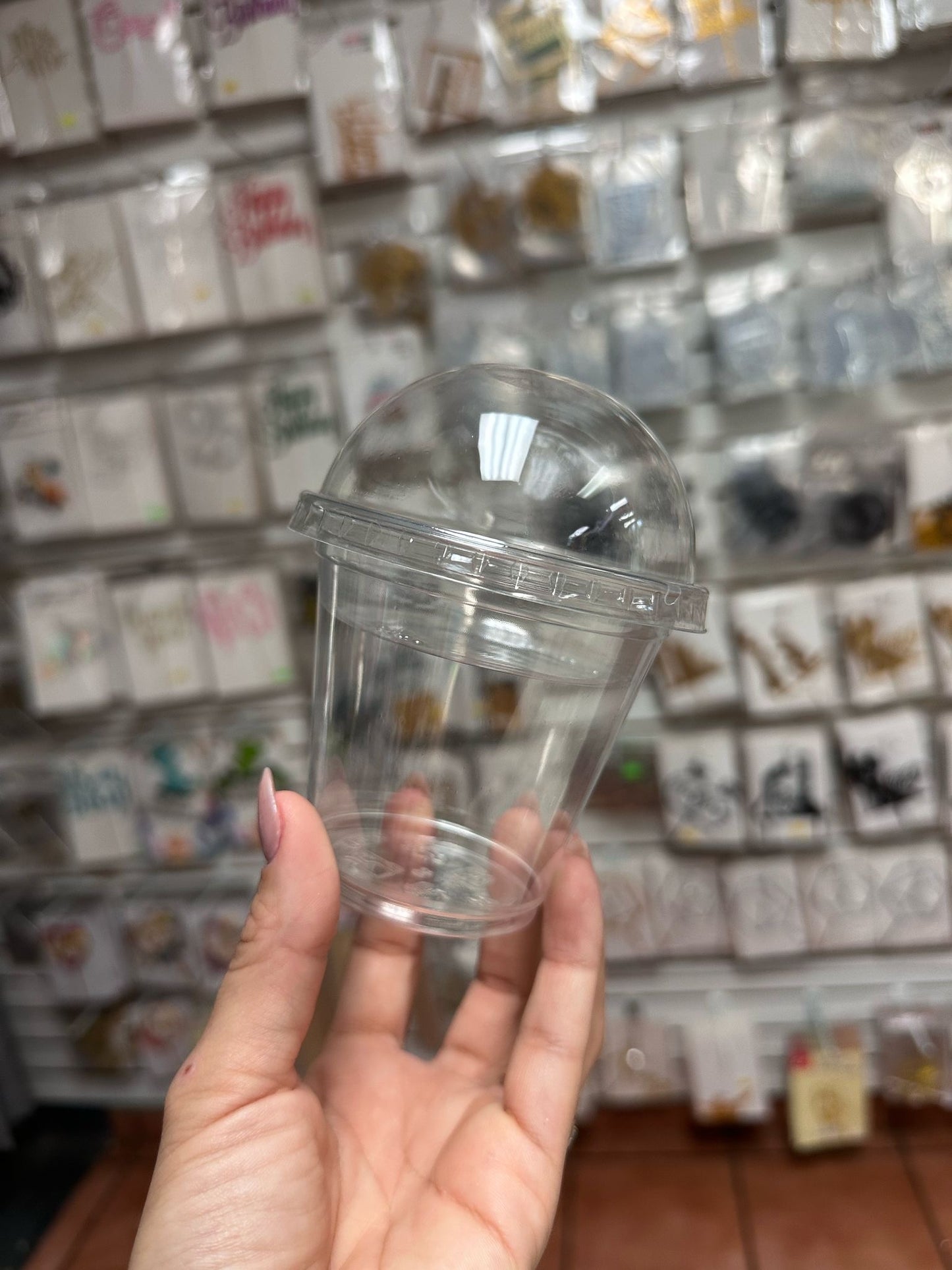 Vasos clear (Parfait) con tapa domo e insert (cup)
