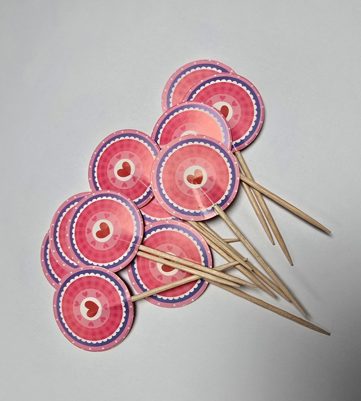 San Valentine Cupcakes Toppers