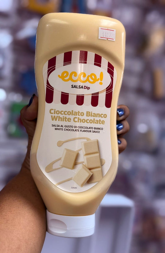 Chocolate Blanco salsa 17.6oz ecco drip