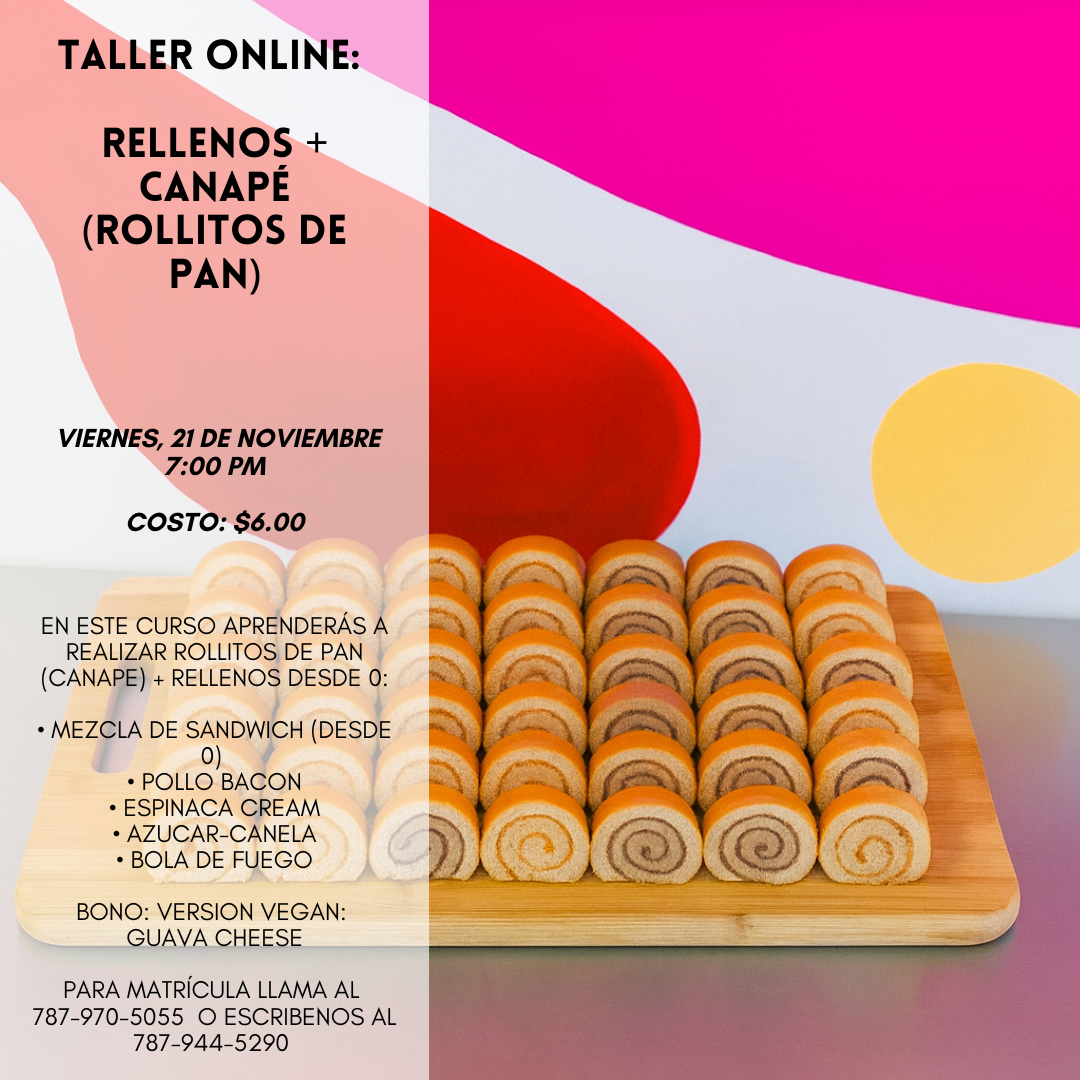 Taller online: Canapé (rellenos)