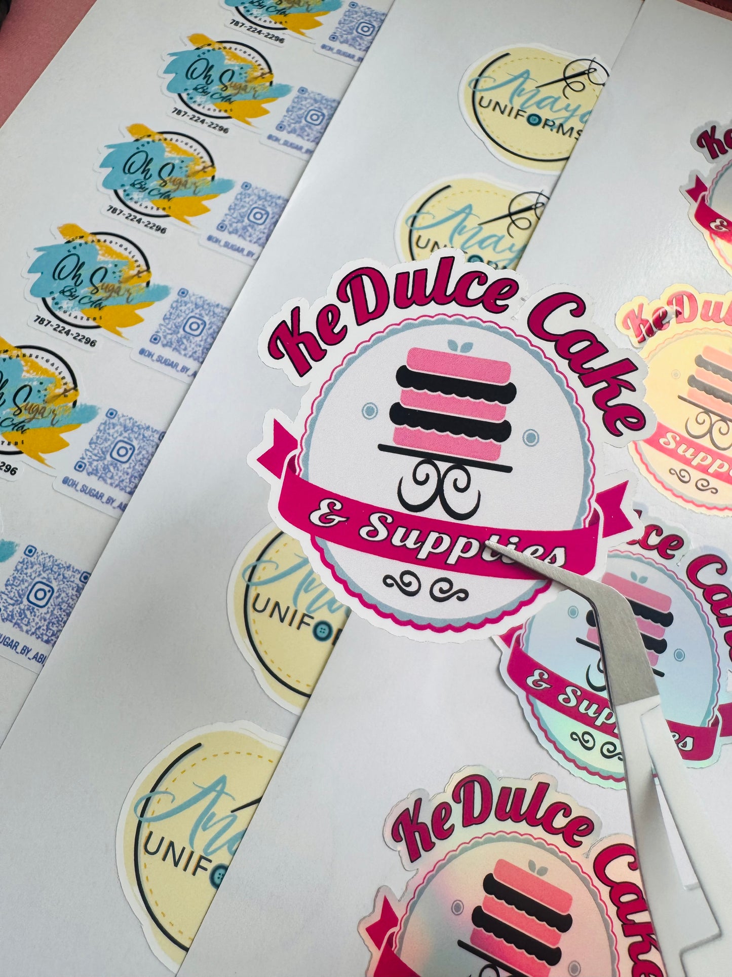 Business stickers waterproof 2” (100)