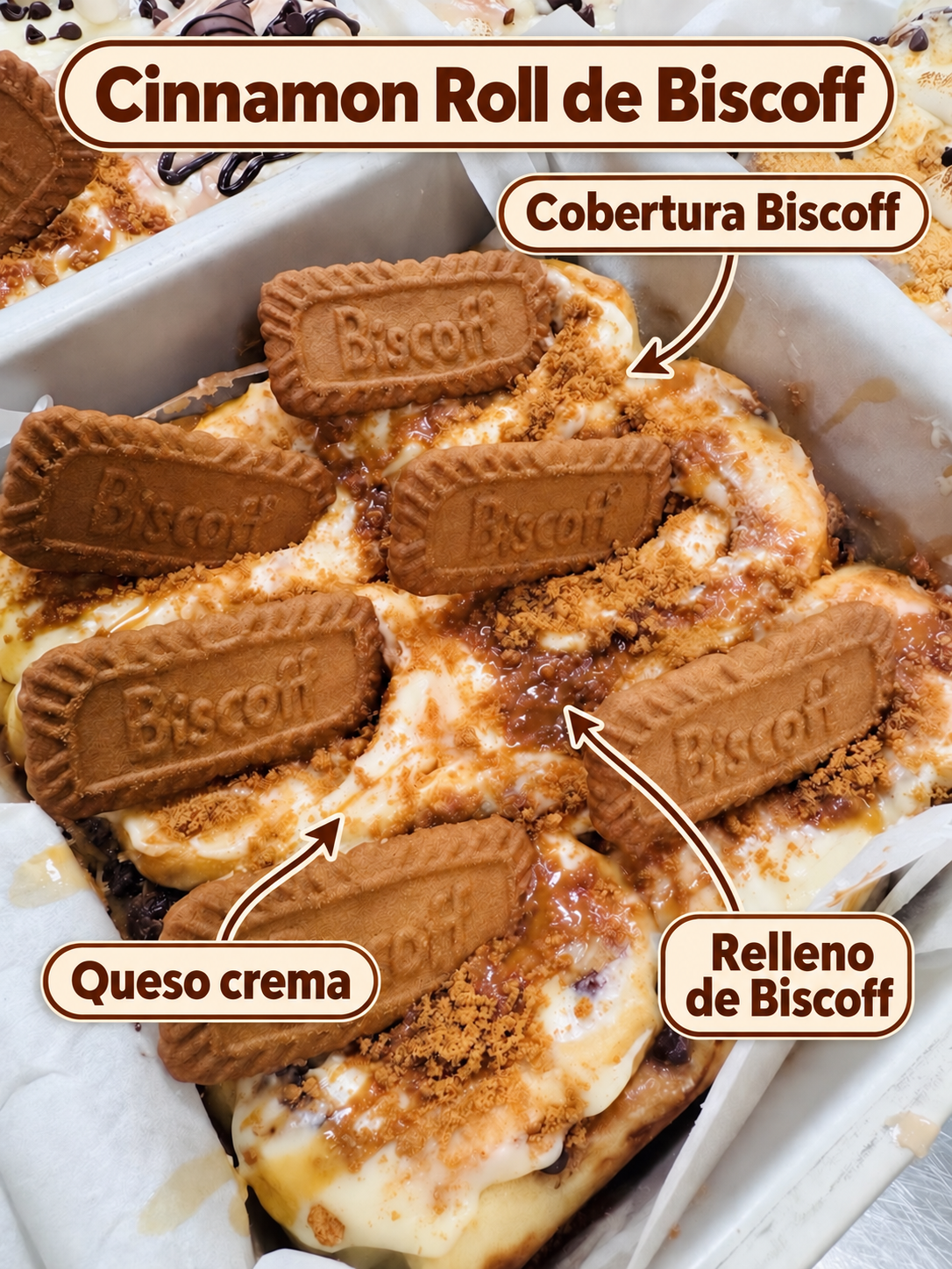 Seminario online: Cinnamon (4 sabores 1 bandeja) smore, biscoff, kinder bueno, zanahoria