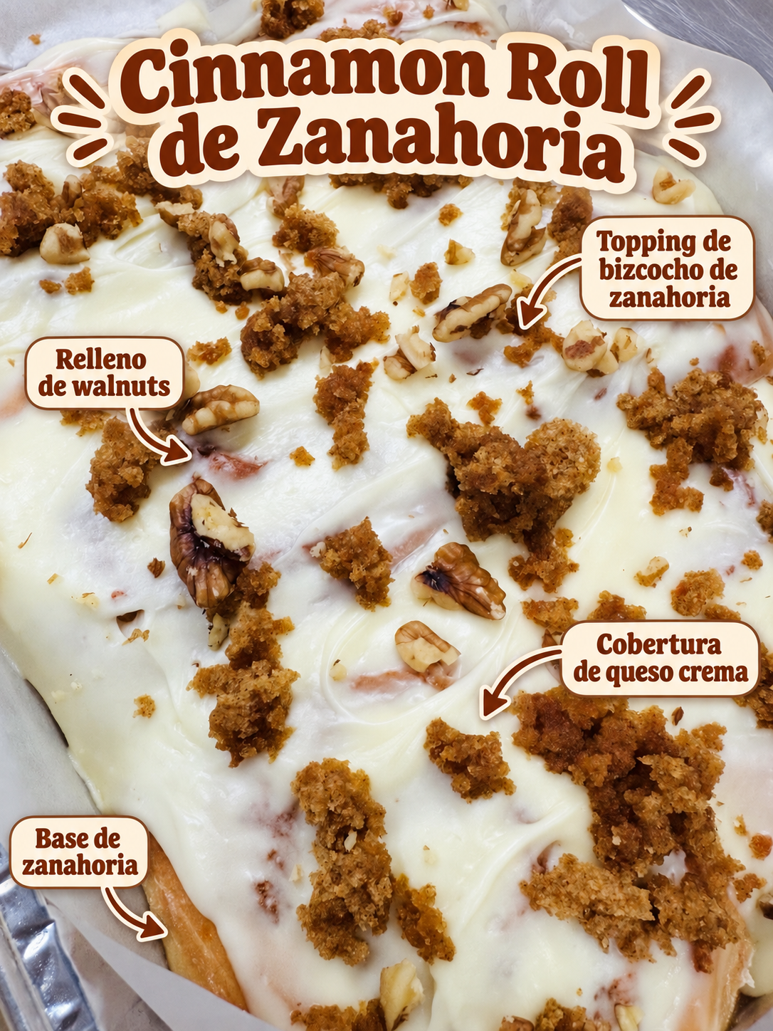 Seminario online: Cinnamon (4 sabores 1 bandeja) smore, biscoff, kinder bueno, zanahoria