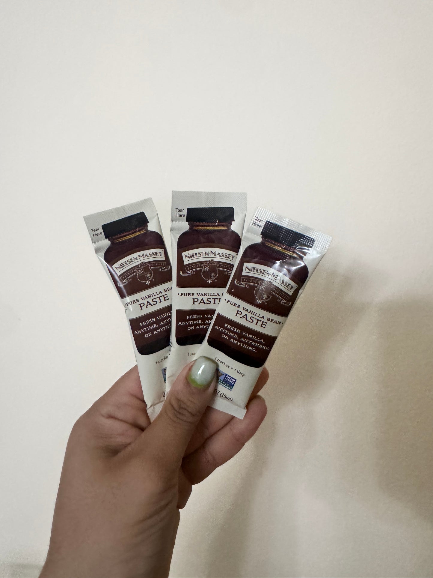 Vainilla pura (extracto y/o pasta) en sobre (1 sobrecito)