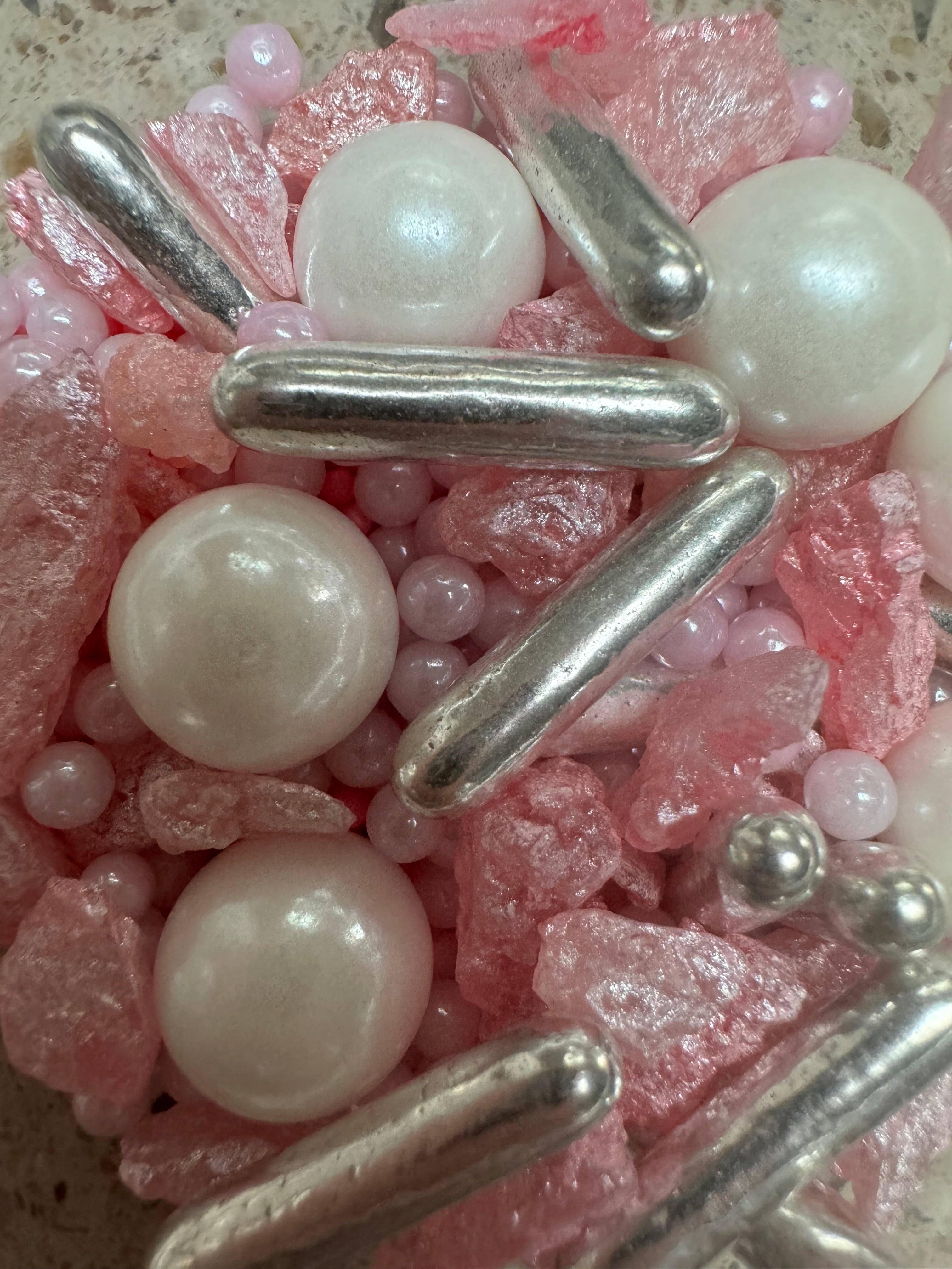 Slivergradient Sprinkle Sprinkles silver pink mix – KeDulce Cake & Supplies