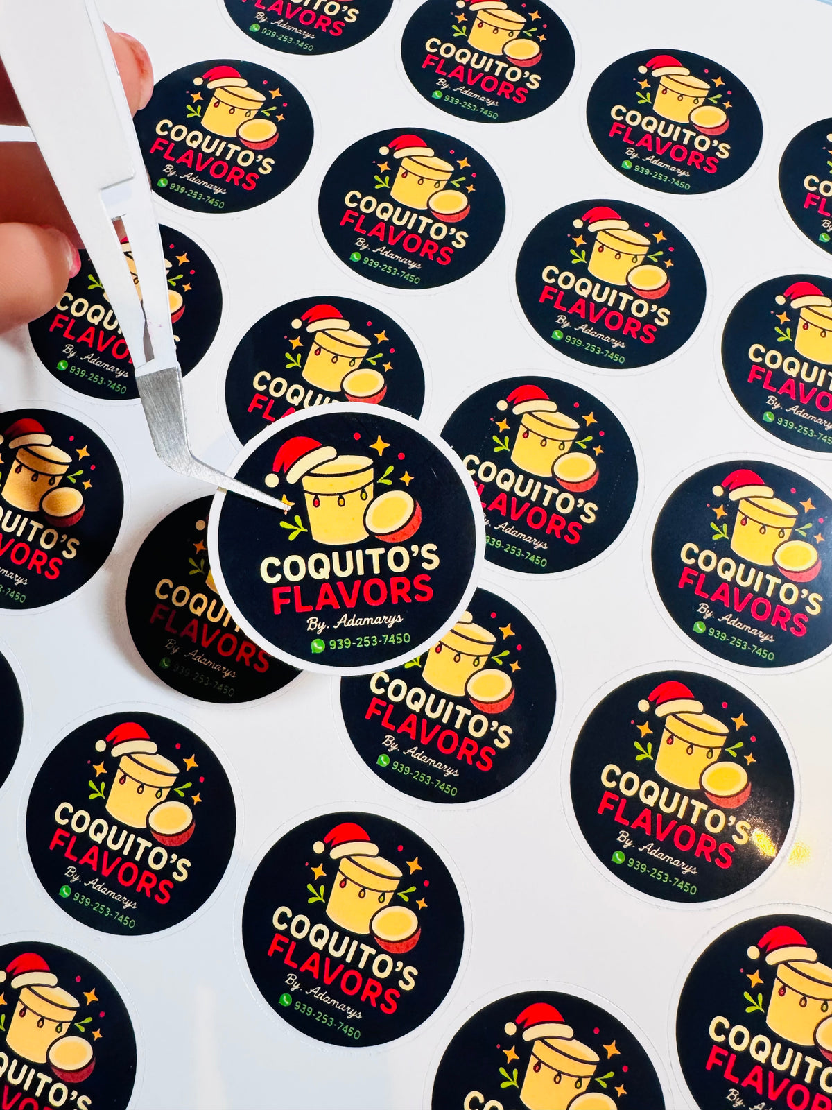 Business Stickers A Prueba de Agua (100)