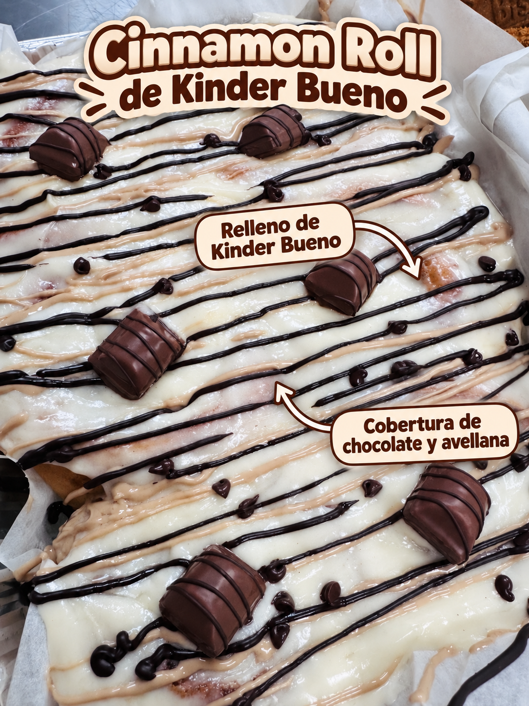 Seminario online: Cinnamon (4 sabores 1 bandeja) smore, biscoff, kinder bueno, zanahoria
