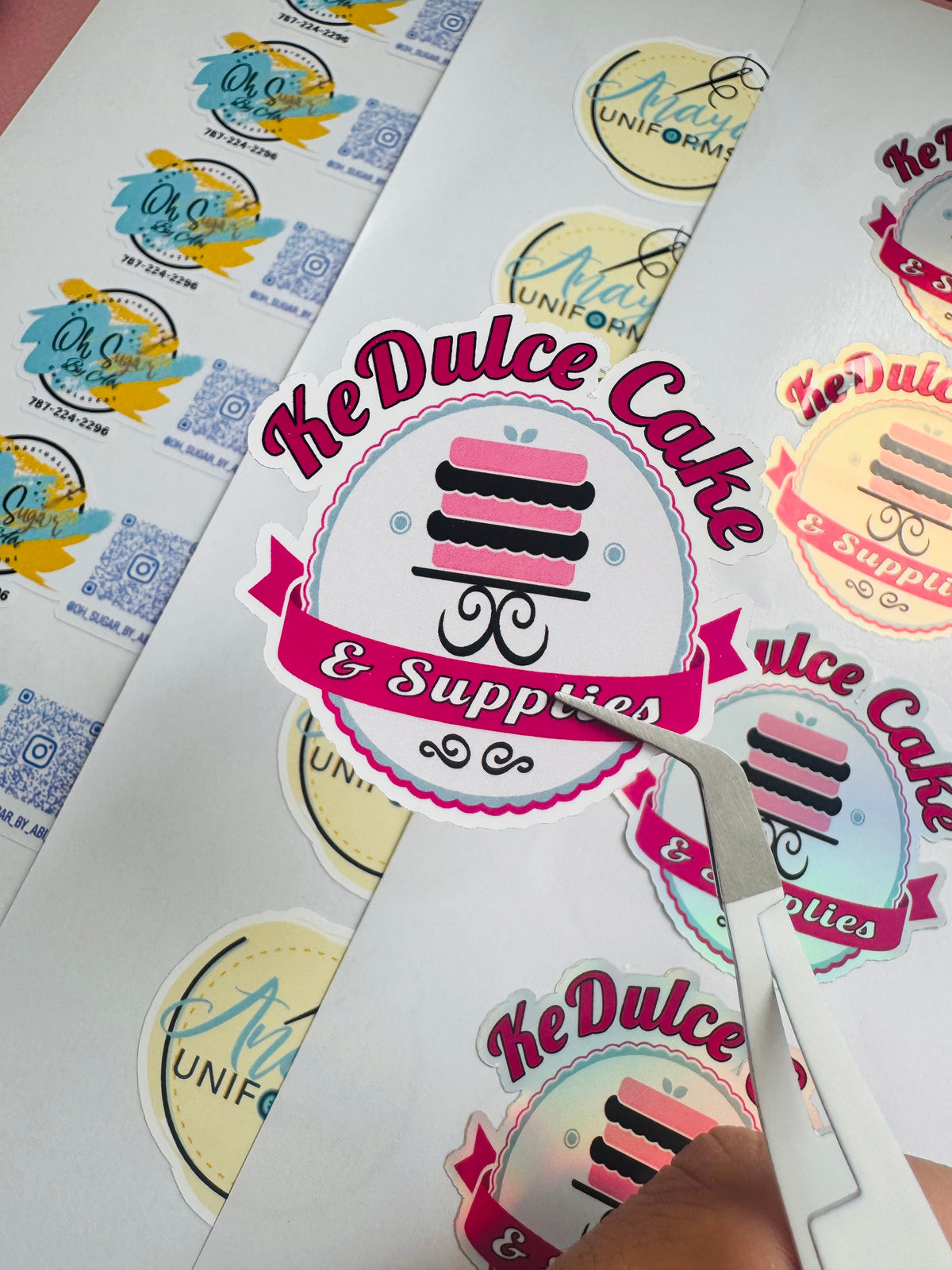 Business Stickers Resistentes al Agua (100)