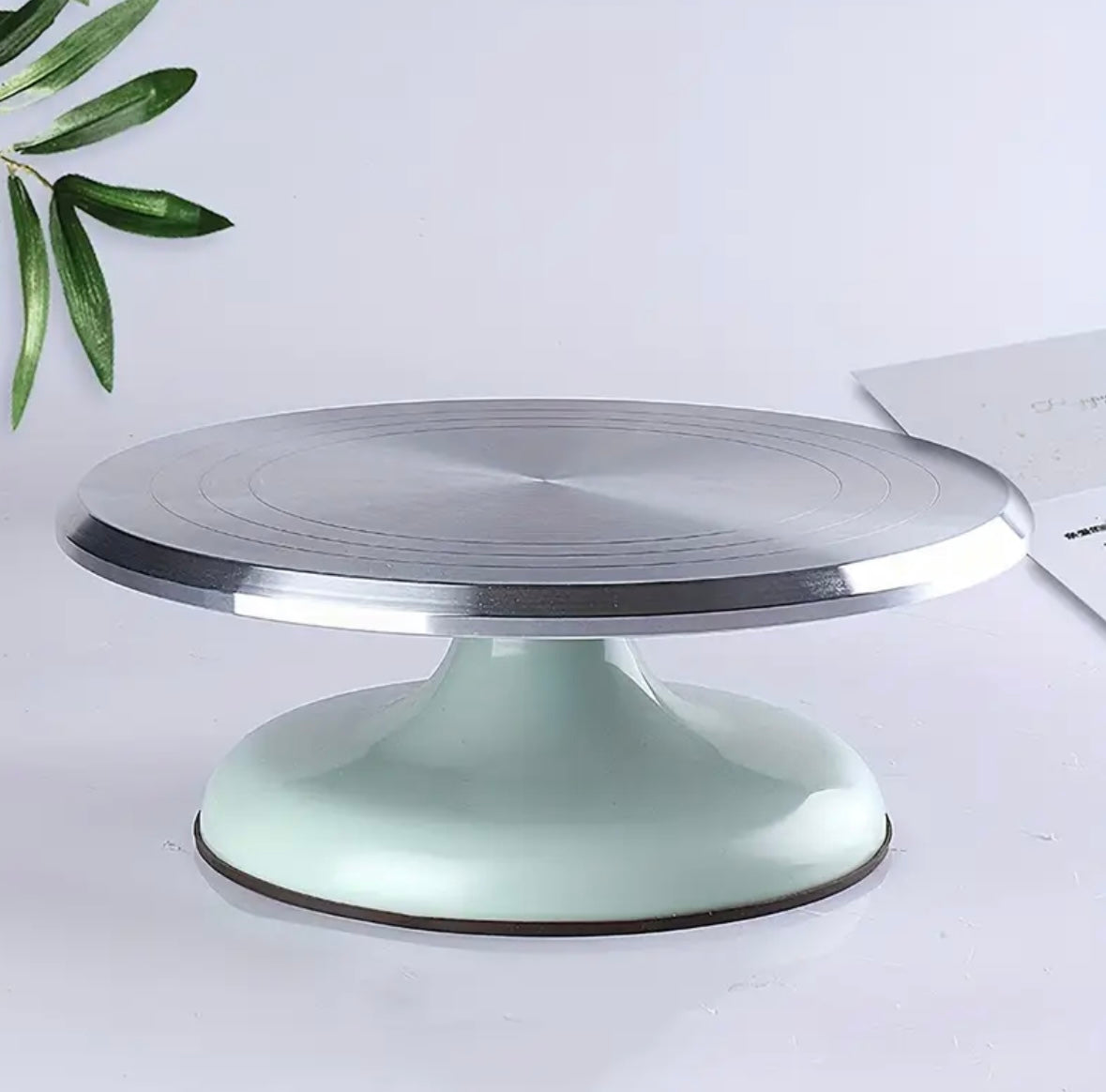 Base giratoria de aluminio (blanca)