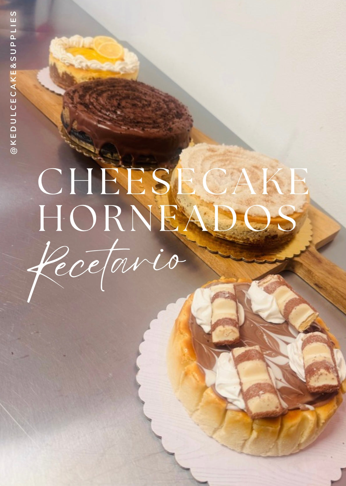 Clase virtual: cheesecake horneados de sabores // recetario digital