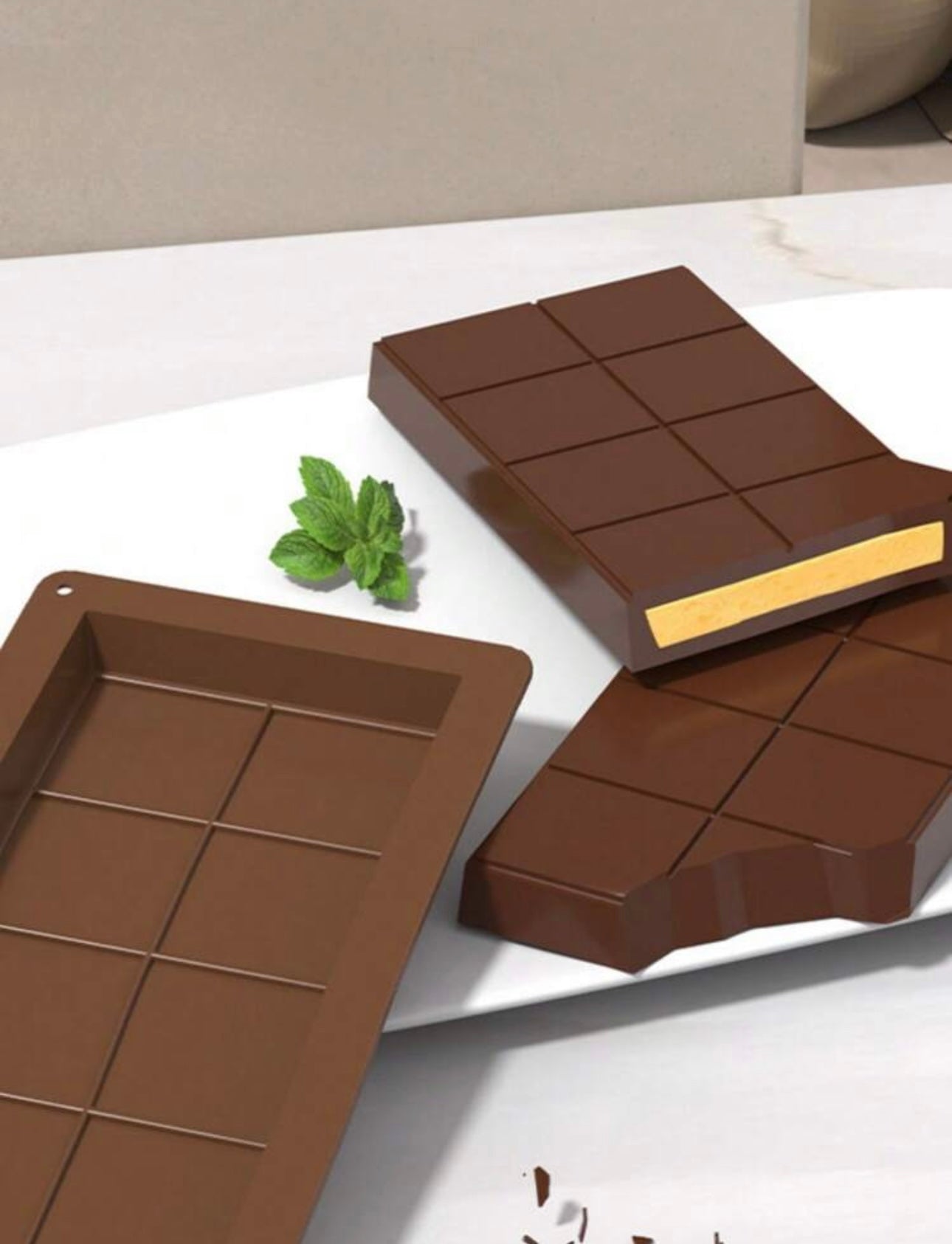 Molde de silicón para chocolate dubai 10grid 9”