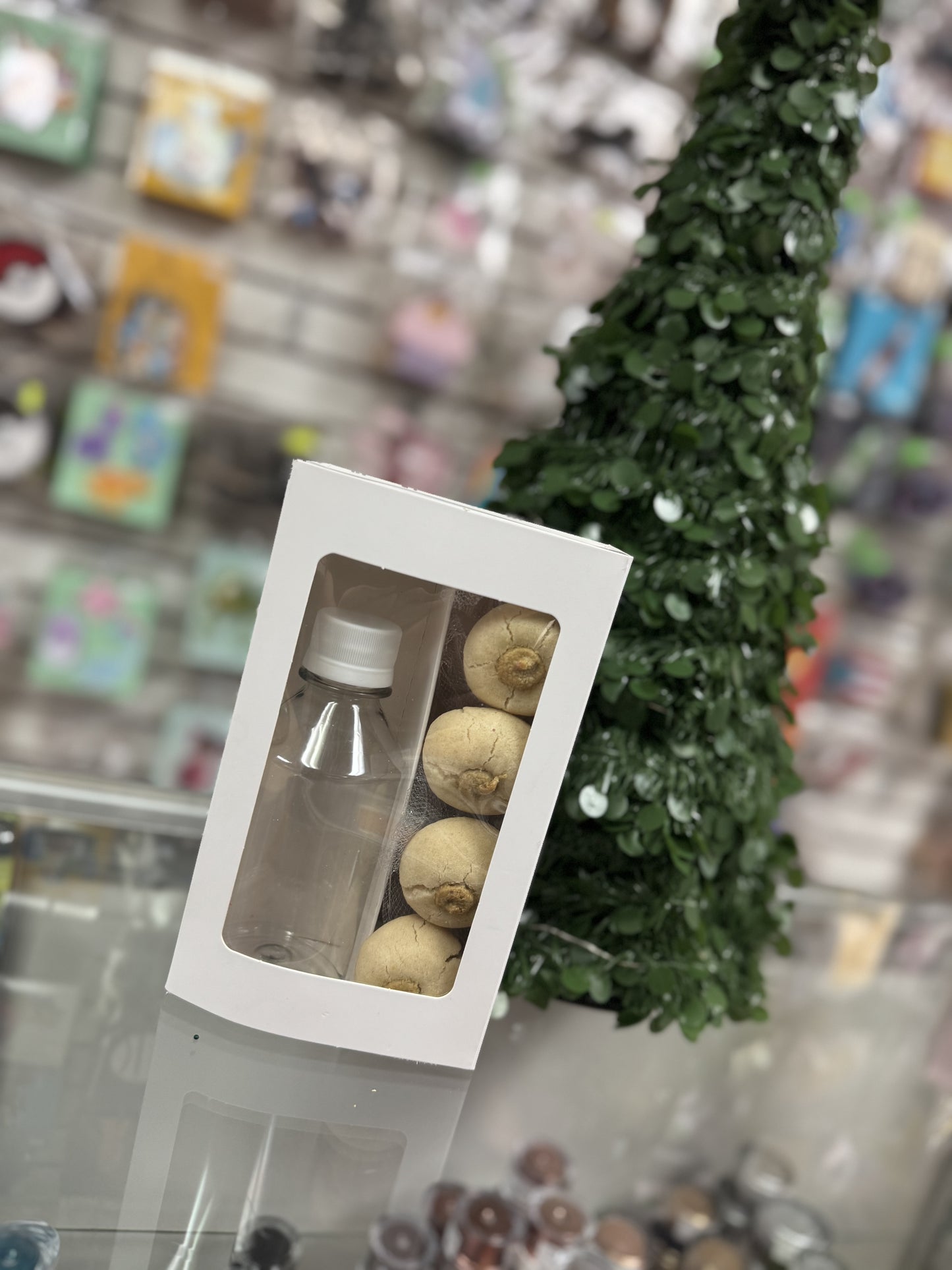 Caja división para botella de coquito (souvenir box)
