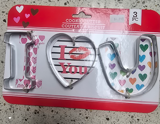 I Love U Cookie Cutter