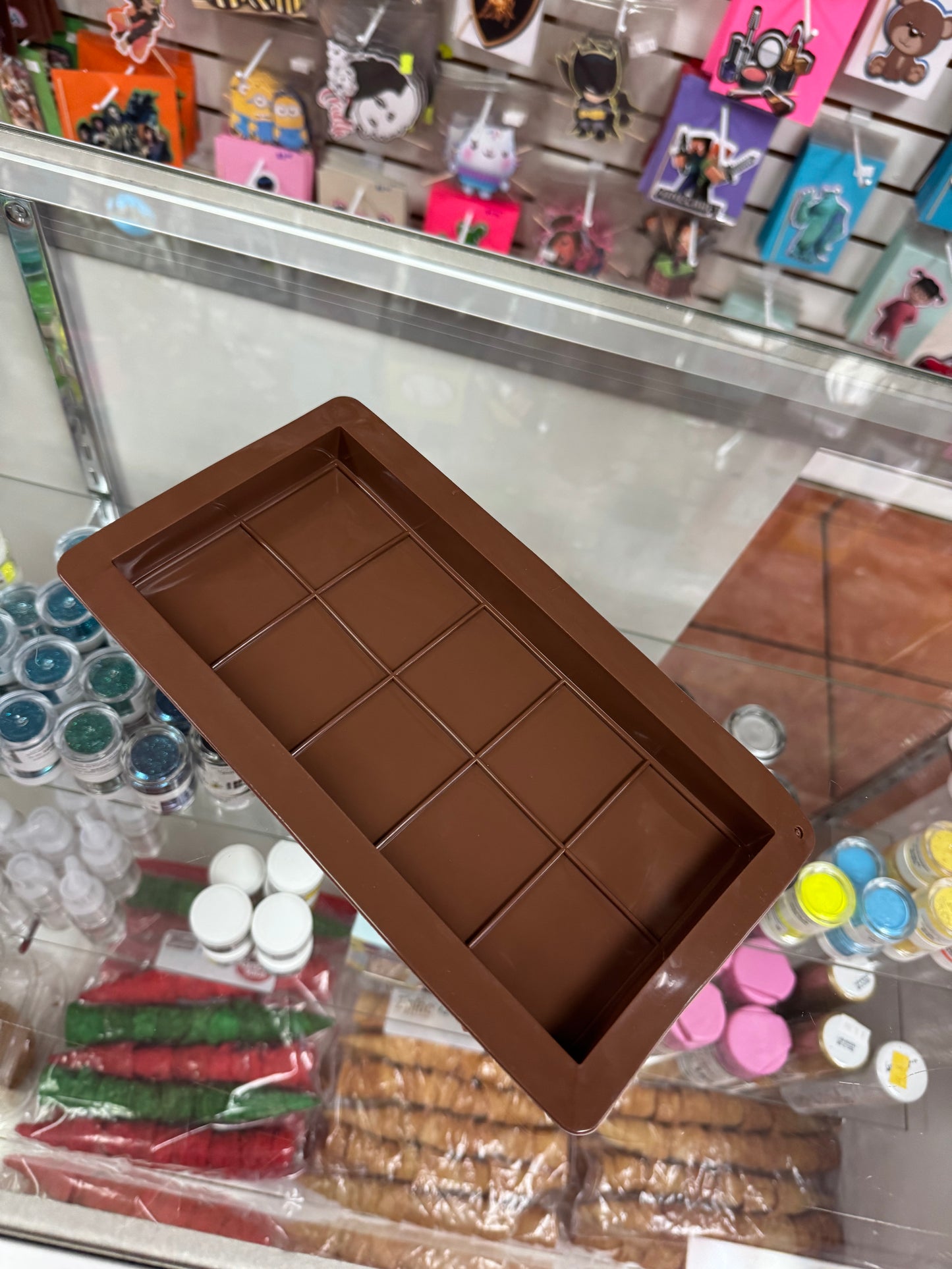 Molde de silicón para chocolate dubai 10grid 9”