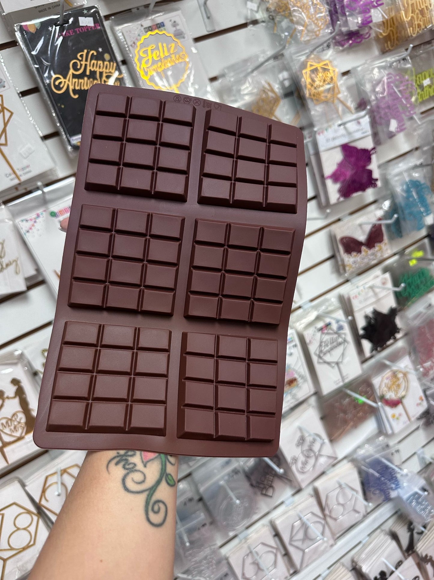 Molde chocolate dubai cuadrado chocolates