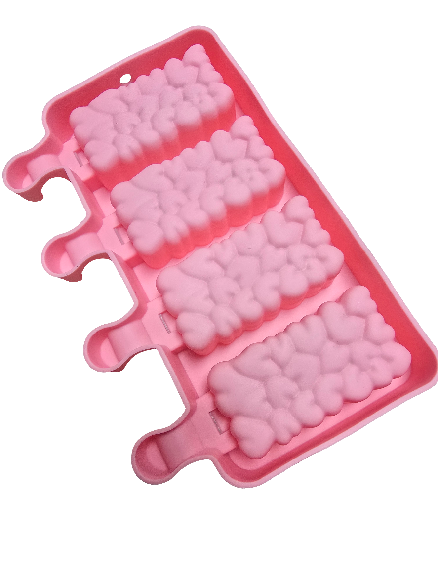 Hearts Silicone Pops Mold