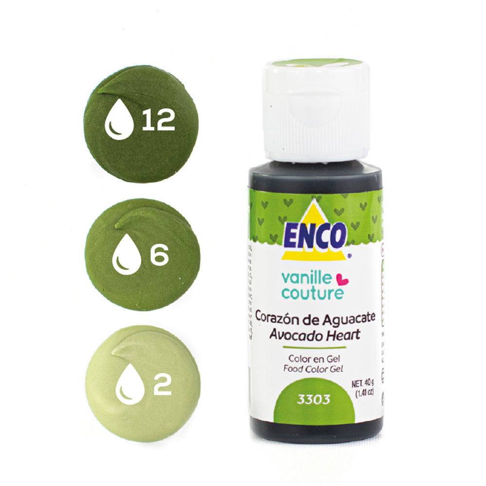 ENCO Colorante en Gel 40g - Corazón de Aguacate