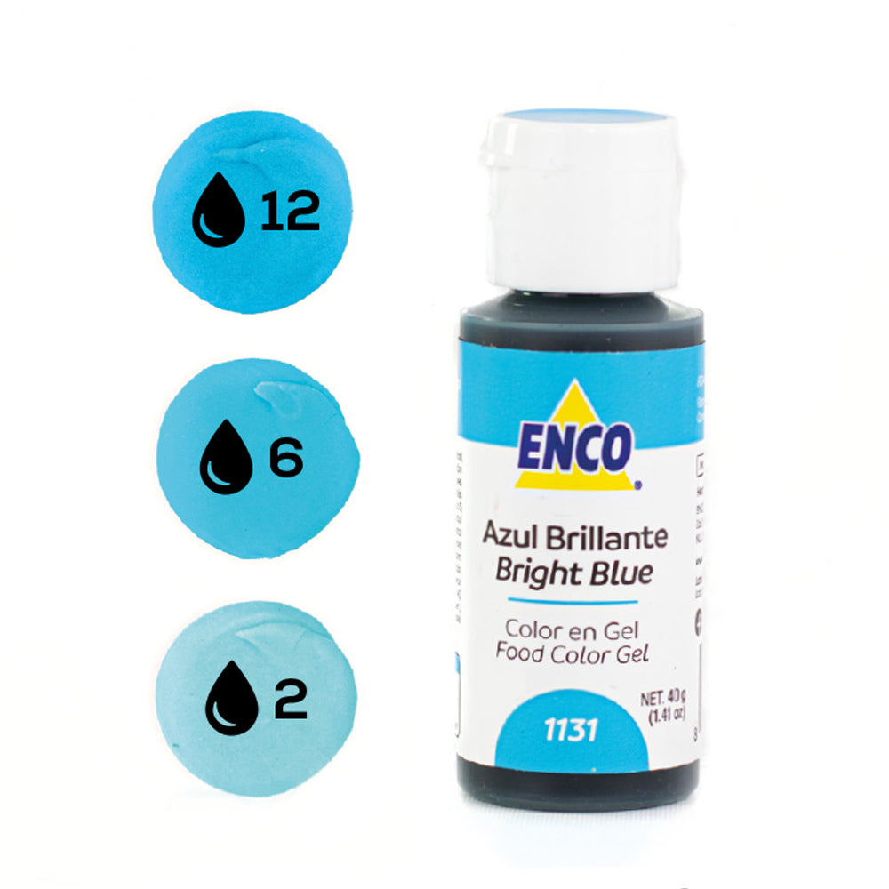 ENCO Colorante en Gel 40g - Azul Brillante