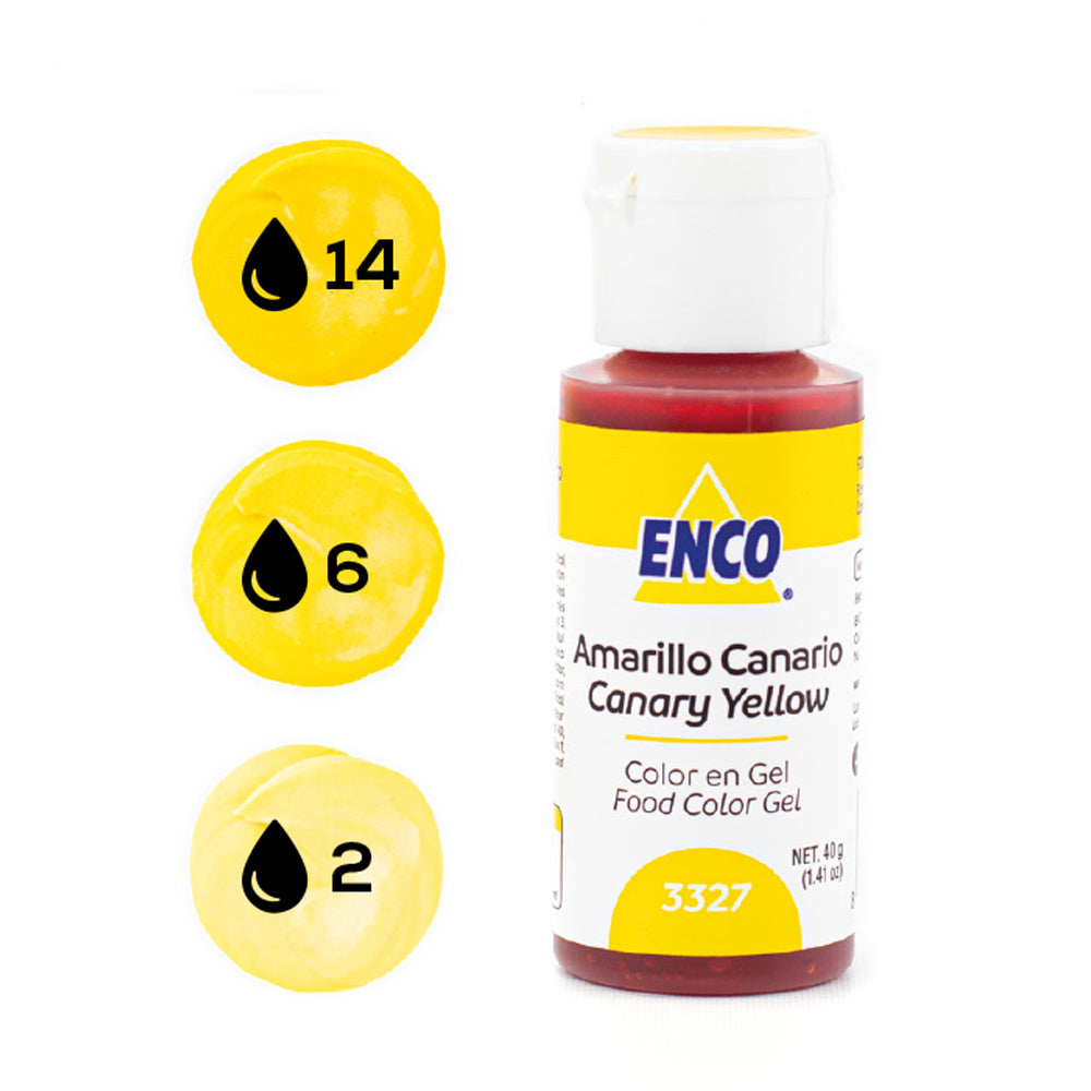ENCO Colorante en Gel 40g - Amarillo Canario