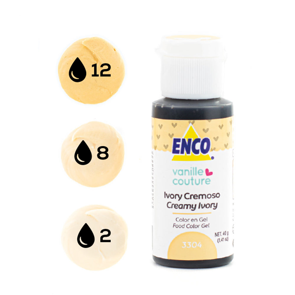 ENCO Colorante en Gel 40g - Ivory Cremoso