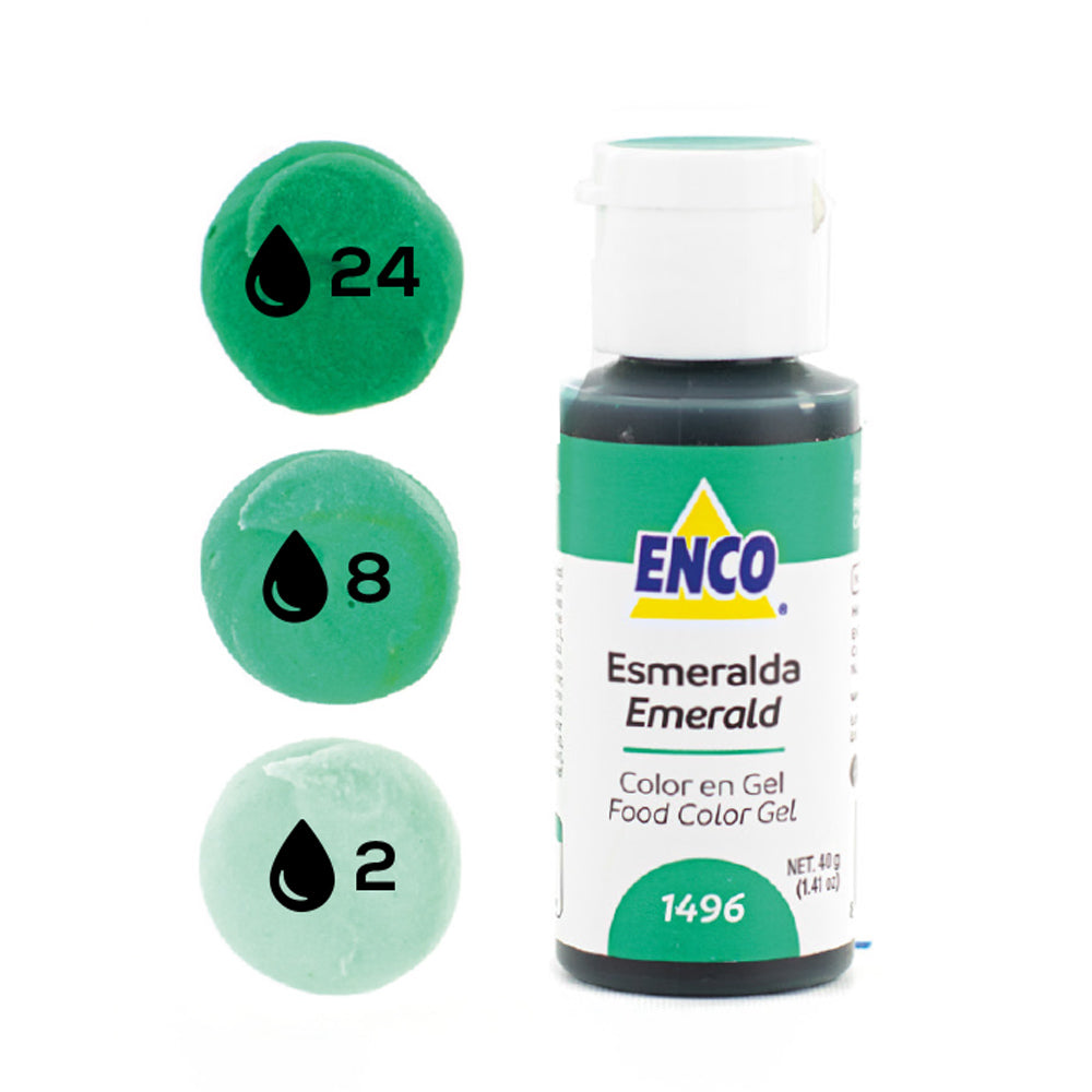 ENCO Colorante en Gel 40g - Esmeralda
