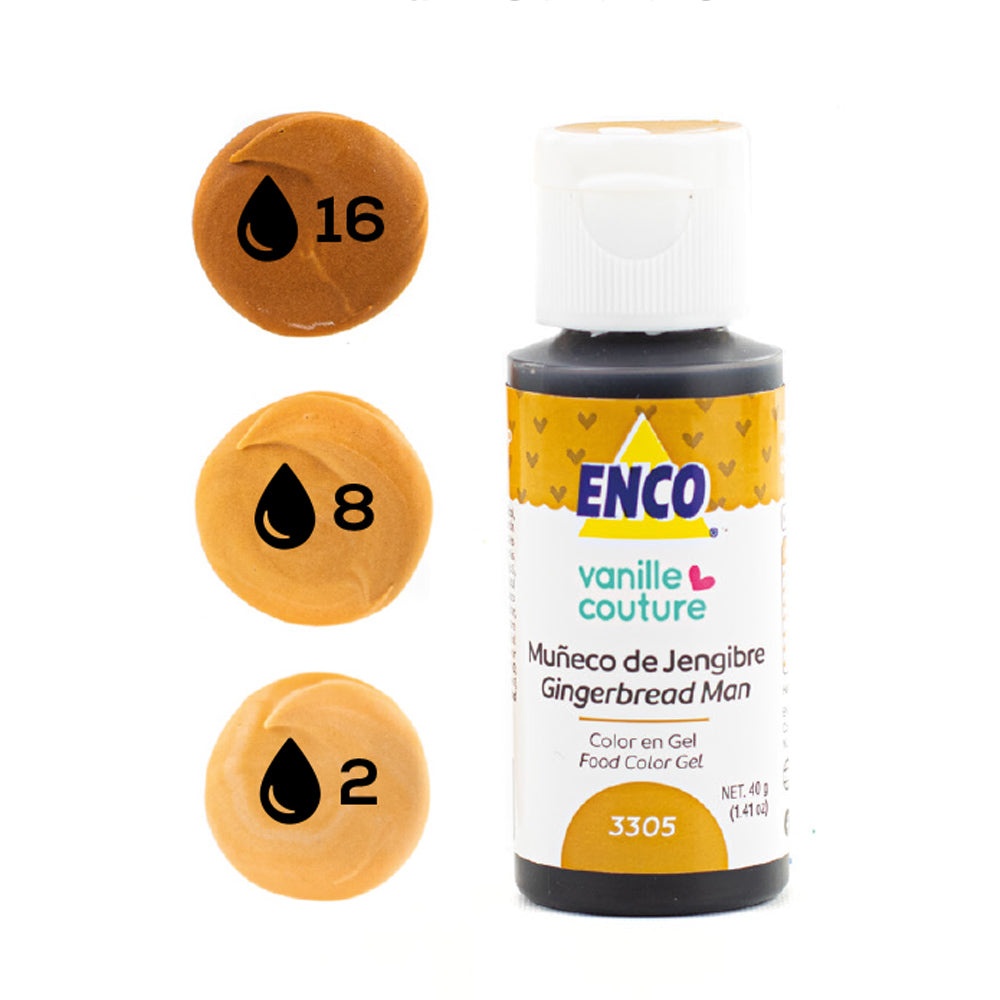 ENCO Colorante en Gel 40g - Muñeco de Jengibre