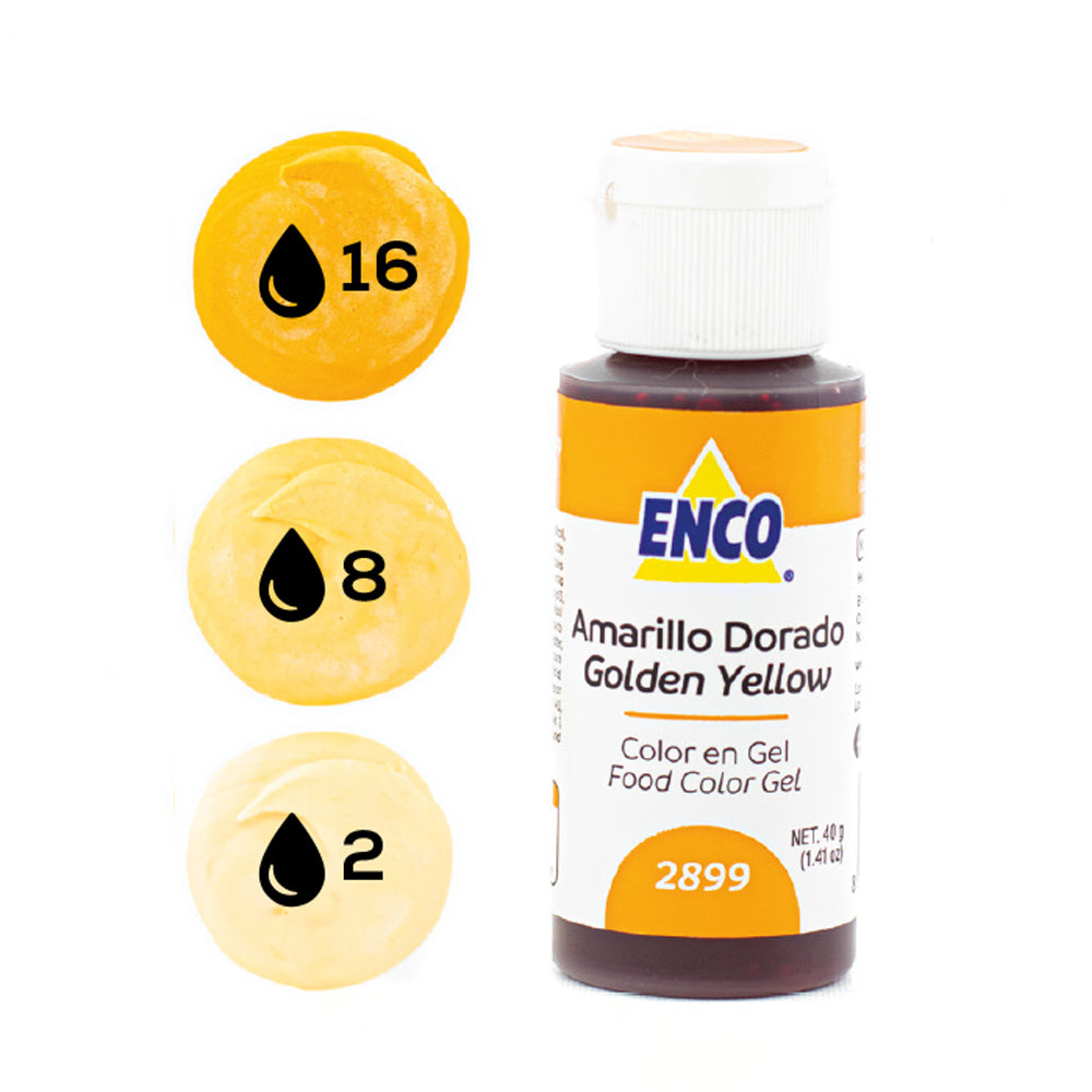 ENCO Colorante en Gel 40g - Amarillo Dorado