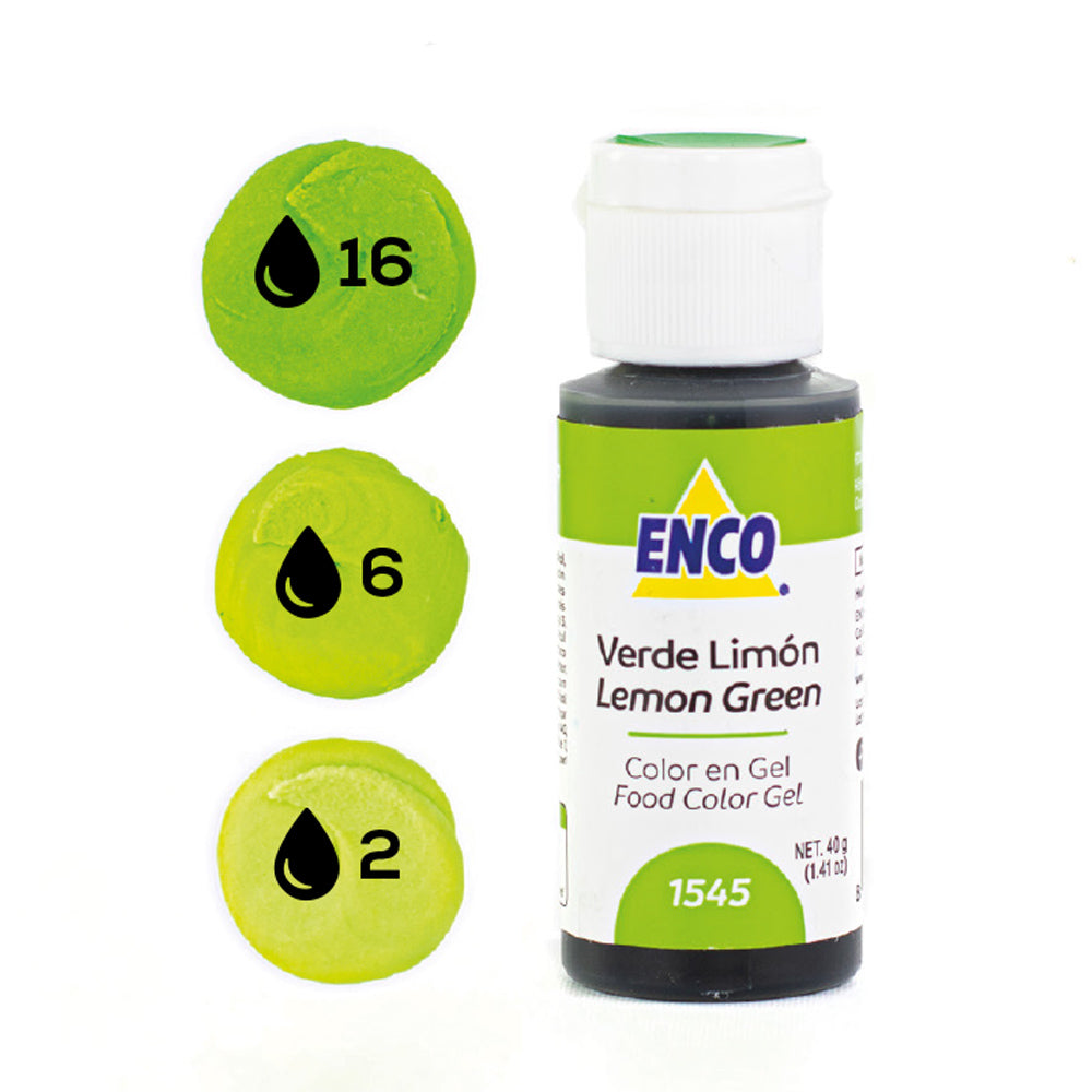 ENCO Colorante en Gel 40g - Verde Limón