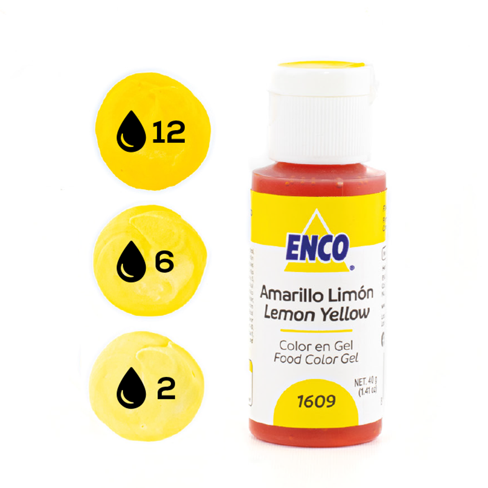 ENCO Colorante en Gel 40g - Amarillo Limón