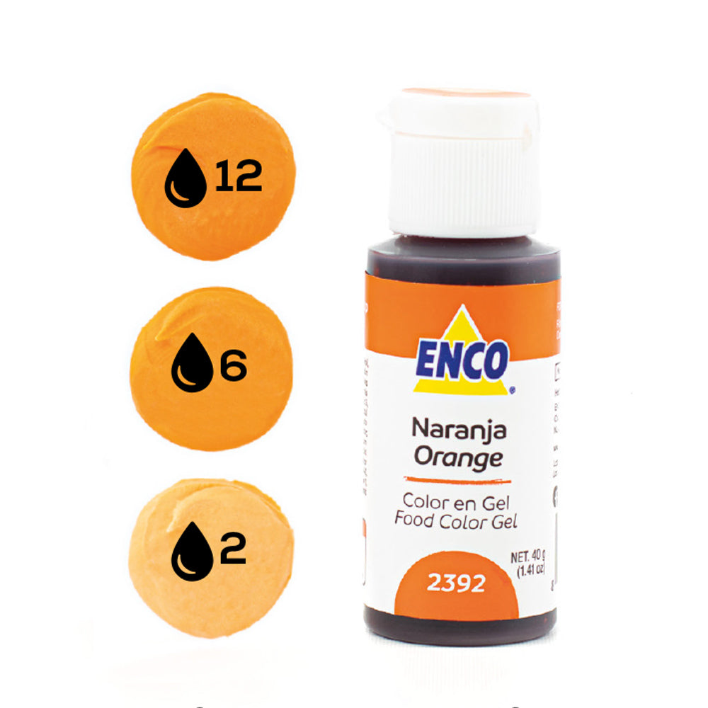 ENCO Colorante en Gel 40g - Naranja