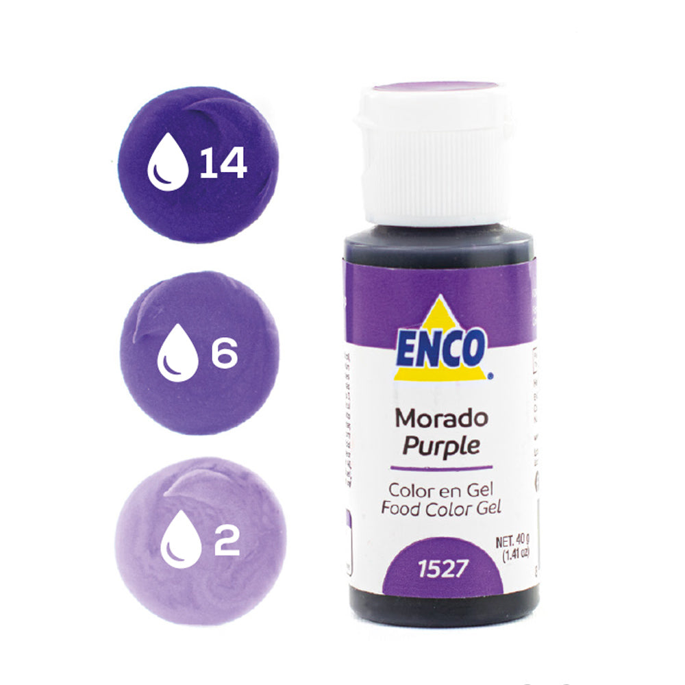 ENCO Colorante en Gel 40g - Morado