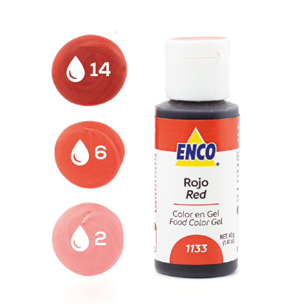 ENCO Colorante en Gel 40g - Rojo