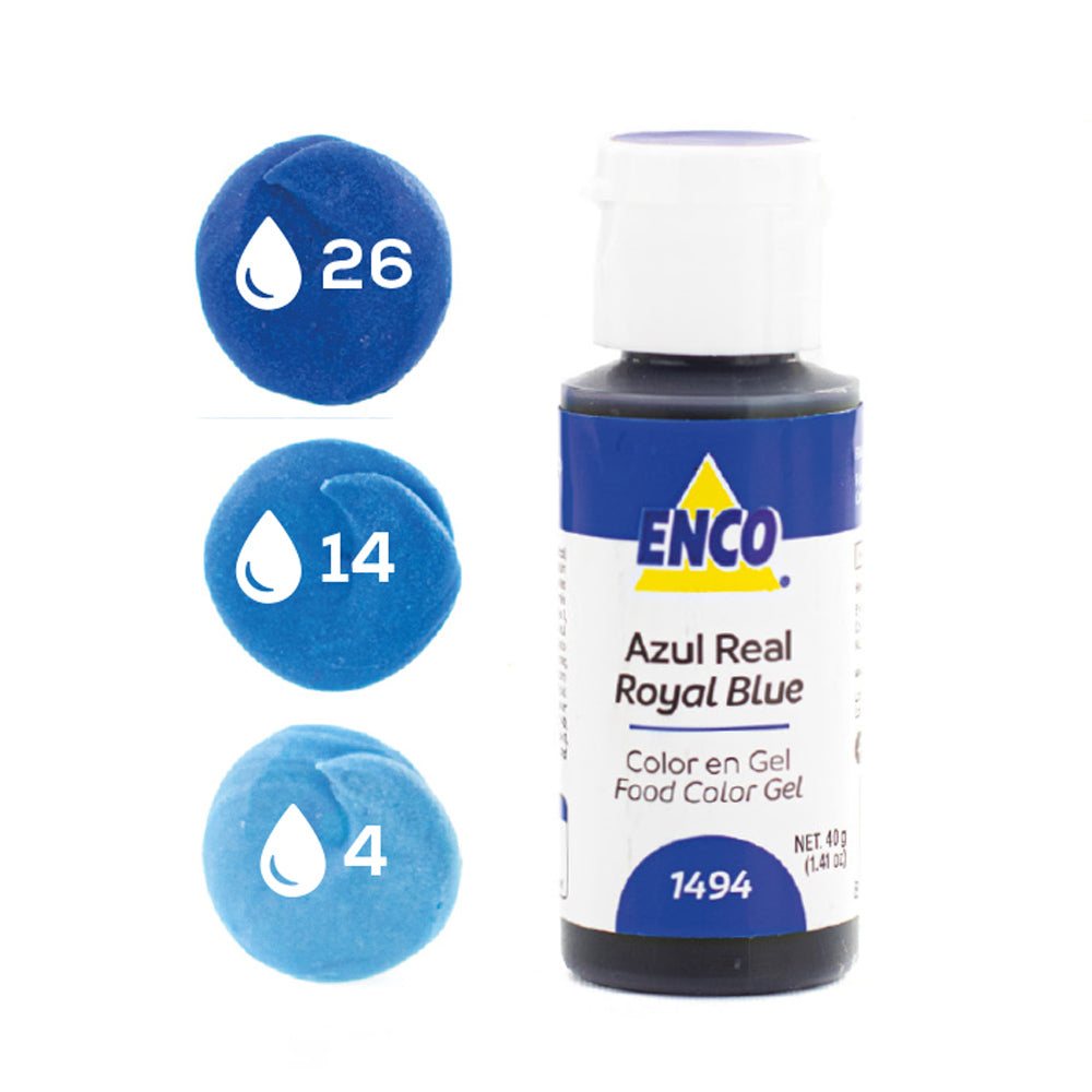 ENCO Colorante en Gel 40g - Azul Real