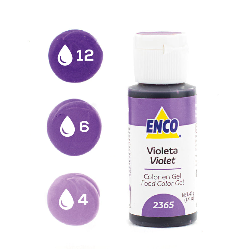 ENCO Colorante en Gel 40g - Violeta