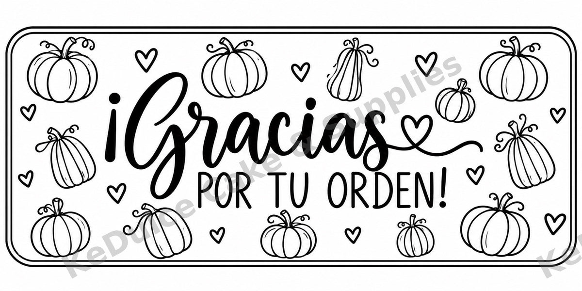 Sticker Gracias por tu orden con watermark KeDulce Cake & Supplies