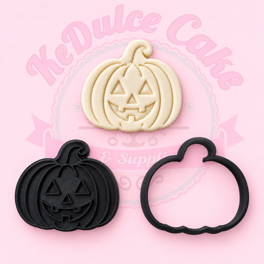 Stamp + Cortador Halloween Calabaza Sonriente KeDulce