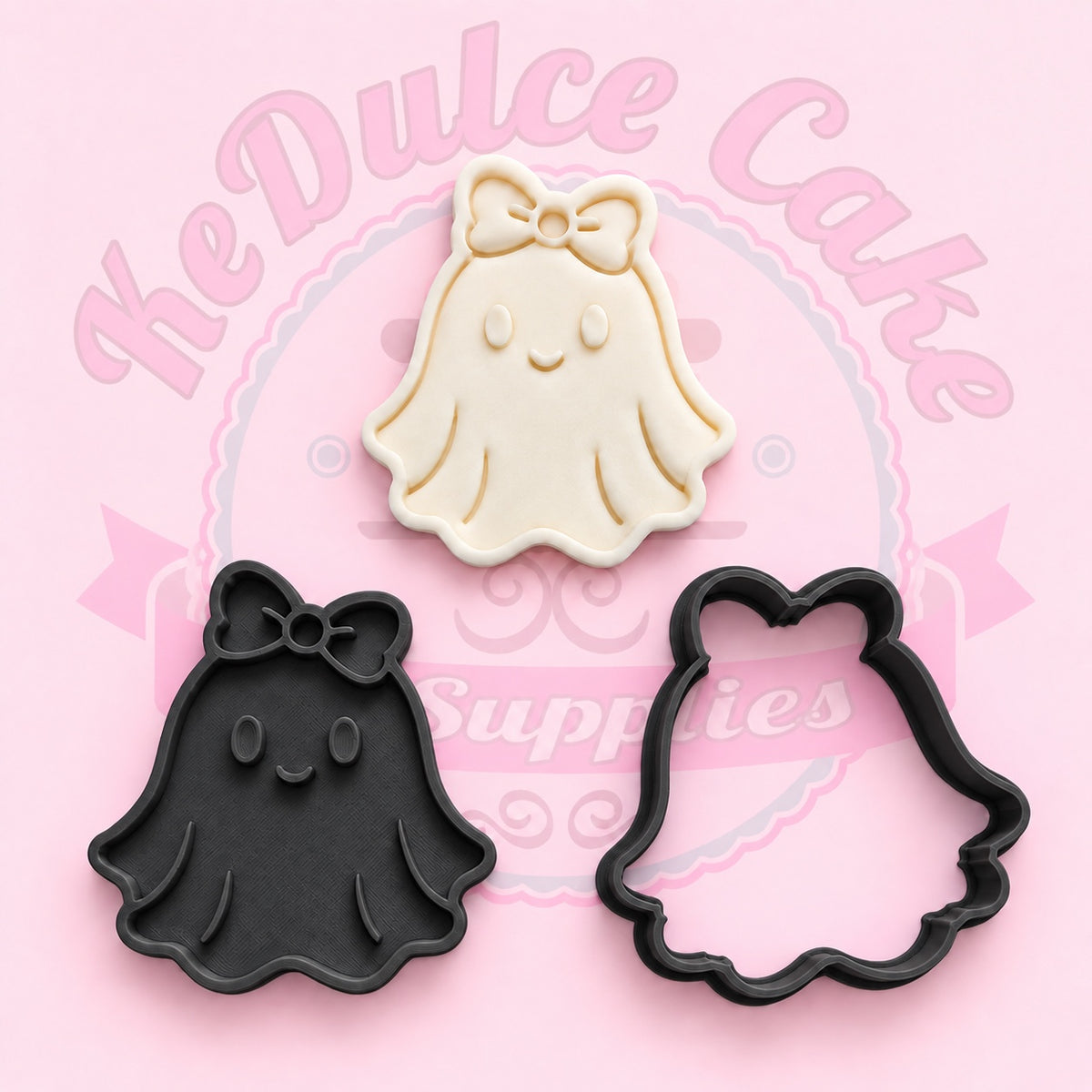 Stamp + Cortador Halloween Fantasmita con Lazo KeDulce