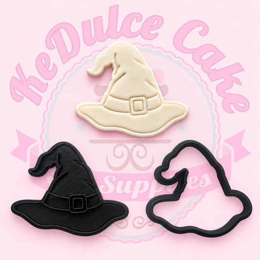 Stamp + Cortador Halloween Sombrero de Bruja KeDulce