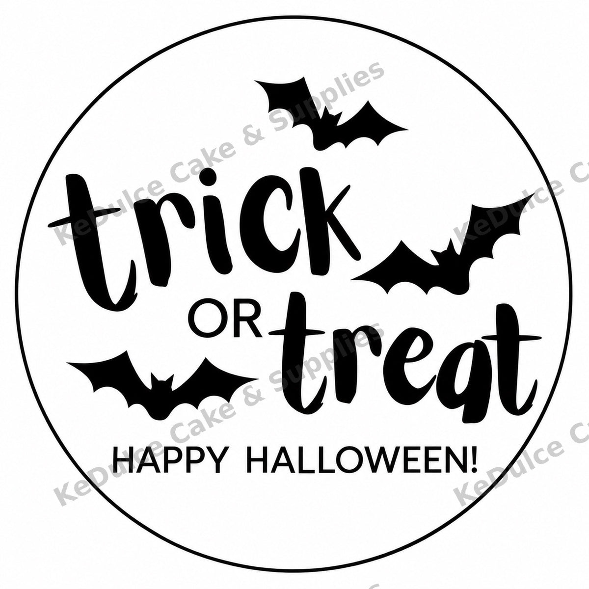 Sticker Trick or Treat con watermark KeDulce Cake & Supplies