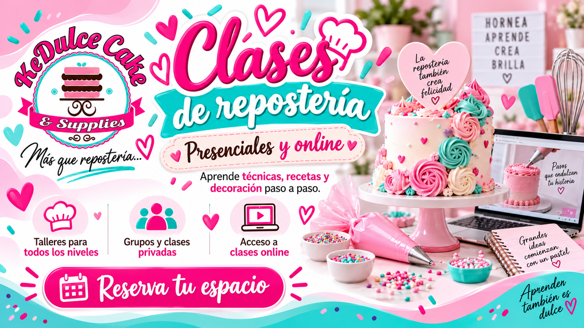 KeDulce clases de repostería presenciales y online