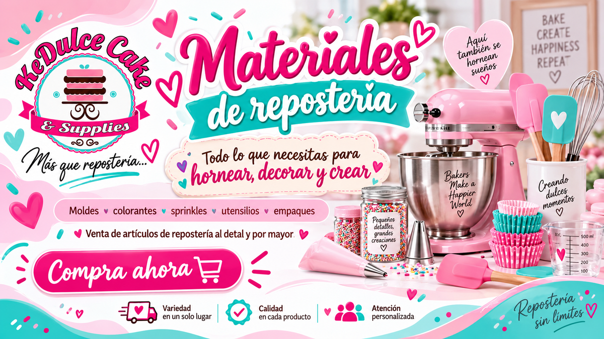 KeDulce materiales de repostería